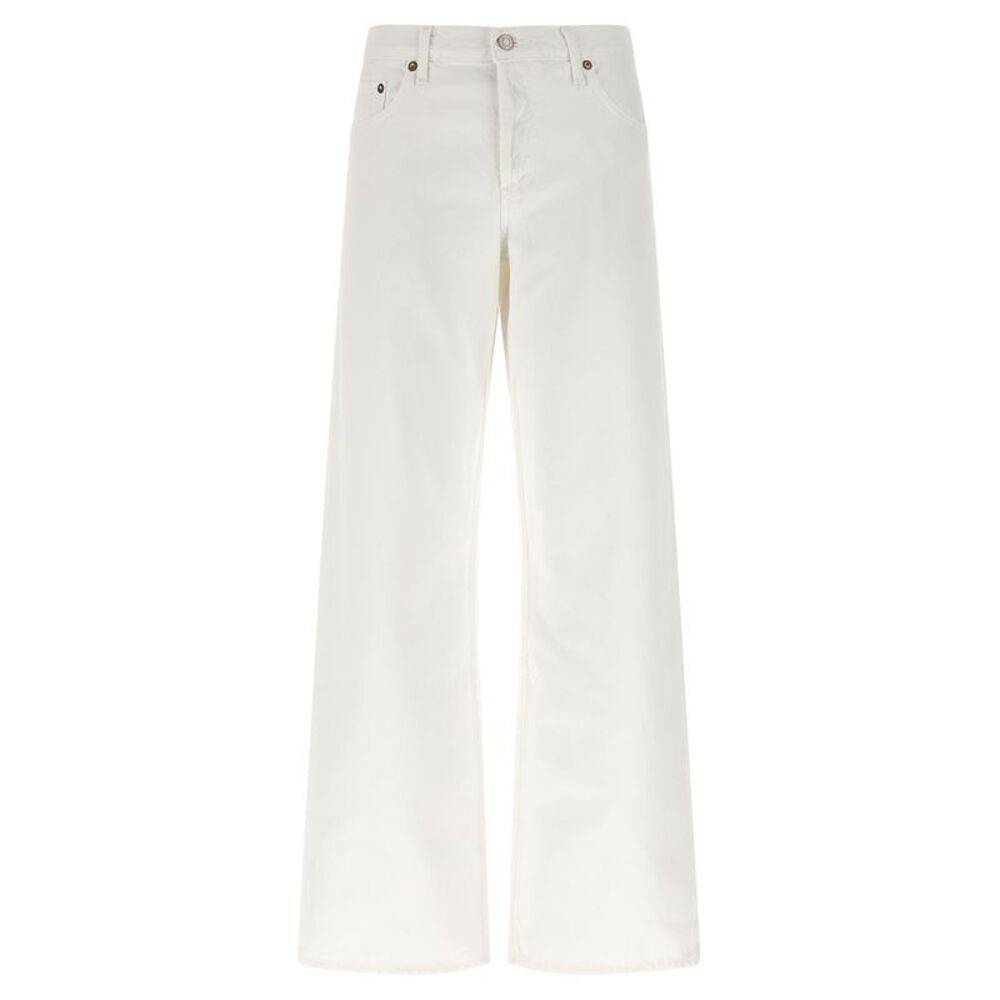 Agolde White Cotton Jeans Women's Denim